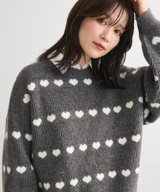 Green Parks ・ｓｗｉｎｇ　ｂｙ　ハートジャカードクルーニット