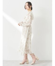 earth music&ecology 隠れバンビ花柄ワンピース