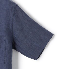 J.PRESS MEN オープンカラーリネンパッチシャツ