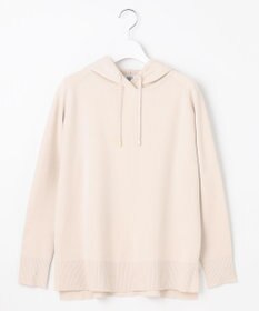 J.PRESS LADIES L 【洗える】HOODIE ニット パーカー