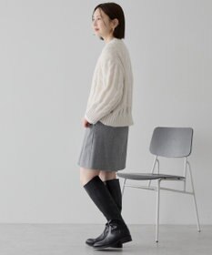 AMERICAN HOLIC 透かしケーブルニットプルオーバー