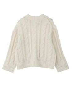 AMERICAN HOLIC 透かしケーブルニットプルオーバー