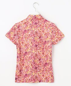 23区GOLF 【WOMEN】プランティカプリント 総柄 半袖ポロシャツ