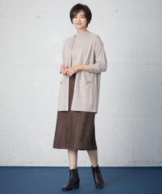 J.PRESS LADIES S 【洗える】KNIT BASIC ロング カーディガン