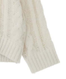 AMERICAN HOLIC 透かしケーブルニットプルオーバー