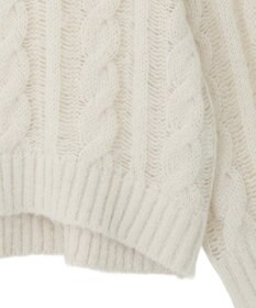 AMERICAN HOLIC 透かしケーブルニットプルオーバー