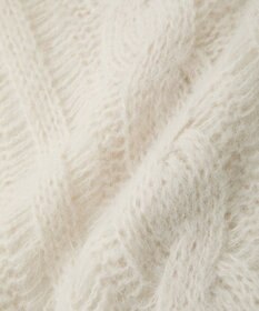 AMERICAN HOLIC 透かしケーブルニットプルオーバー