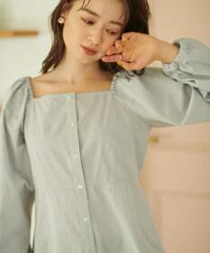 #Newans 【ANSWER for ほど甘トレンド】スクエアネックペプラムブラウス