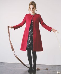 TOCCA 【WEB限定カラー有り】【消臭】MILKY PUFF リボンウールコート