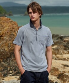 JOSEPH ABBOUD 【キングサイズ・愛されて20年！オーガニックコットン使用】 バンダナプリント ダディ ポロシャツ