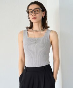 UNFILO ラメリブタンクトップ