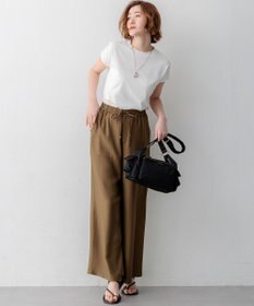 23区 S 【先行予約/WEB&一部店舗限定カラーあり】スビンハイツイスト フレンチスリーブ Tシャツ