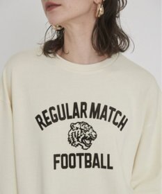 WEGO 【ANGIE VINTAGE】ピグメントカレッジロゴショートスウェット
