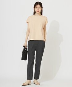 ANY SIS 【ストレッチ・接触冷感・撥水・UVカット・洗える】エアリーストレッチ テーパードパンツ