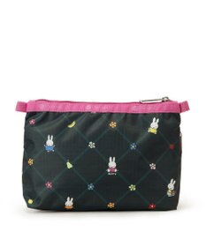 LeSportsac COSMETIC CLUTCH/ミッフィーオーチャードグリーン/ピンク
