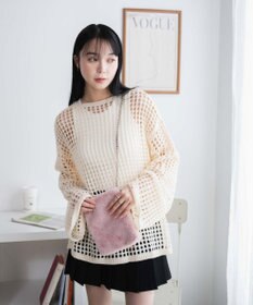 WEGO ファーチェーンミニショルダー