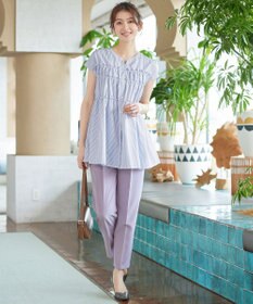 Tiaclasse 【おのののかさん着用】とろみカラーテーパードパンツ