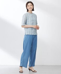 J.PRESS LADIES S 【洗える】4oz Light Denim ストレート パンツ