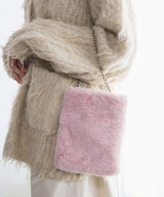 WEGO ファーチェーンミニショルダー