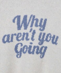 WEGO フラッフィーロゴジャガードニットプルオーバー