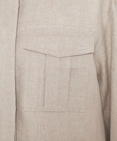 uncrave ヘリンボーン リネン ブルゾン（uncrave WHITE）