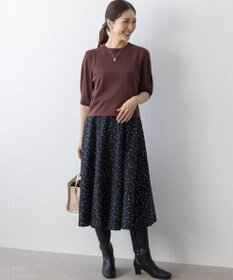 組曲 S フラワースパンコールプリント スカート