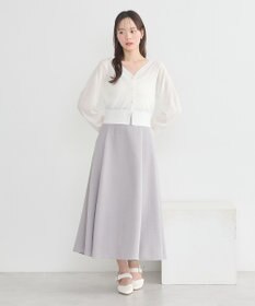 earth music&ecology シアーラメＶネックカーディガン