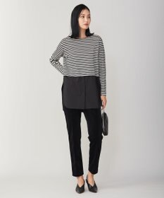 ICB 【洗える】 コーデュロイ テーパードパンツ