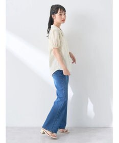 earth music&ecology ミニパフショートスリーブブラウス