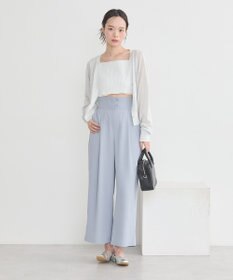 earth music&ecology シアーラメＶネックカーディガン