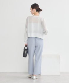 earth music&ecology シアーラメＶネックカーディガン