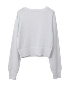 earth music&ecology シアーラメＶネックカーディガン