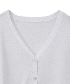earth music&ecology シアーラメＶネックカーディガン