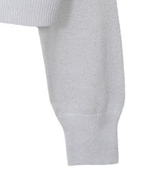 earth music&ecology シアーラメＶネックカーディガン