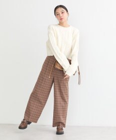 earth music&ecology ダブルウエストデザインパンツ