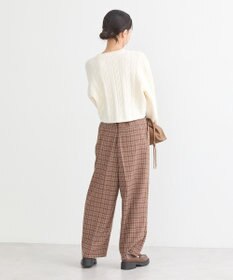 earth music&ecology ダブルウエストデザインパンツ