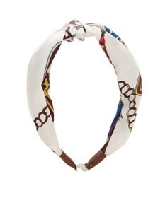 earth music&ecology スカーフ柄カチューシャ