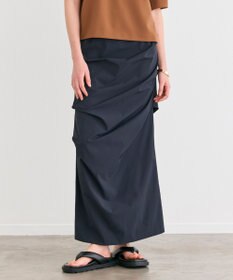 BEIGE， 【接触冷感/UVカット/洗える】YANN / サイドタックIラインロングスカート