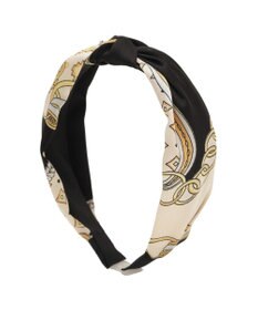 earth music&ecology スカーフ柄カチューシャ