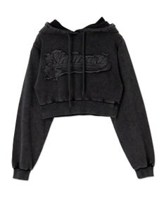 WEGO ロゴアシッドウォッシュパーカー