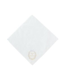 Maison de FLEUR リボンフレーム刺繍タオルハンカチ