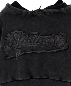 WEGO ロゴアシッドウォッシュパーカー