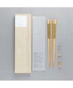 PRESENTERS ROOM toumei / 箔 hashi+hashioki 木箱入り2セット 実