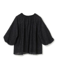 UNFILO エアリーヤーン ギャザーブラウス