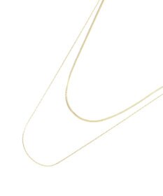 YECCA VECCA ステンレス2連チェーンネックレス