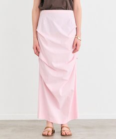 BEIGE， 【接触冷感/UVカット/洗える】YANN / サイドタックIラインロングスカート