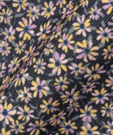 組曲 KIDS 【110-140㎝】モノトーンフラワーコーデュロイ ワンピース