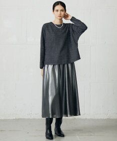 自由区 L 【カタログ掲載】シャイニーギャザー スカート