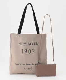 J.PRESS LADIES 【WEB限定カラーあり・A4サイズ収納可・セットアイテム】ポーチ付き PRINTED トート バッグ