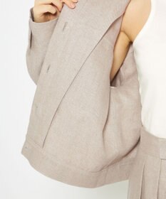 uncrave ヘリンボーン リネン ブルゾン（uncrave WHITE）